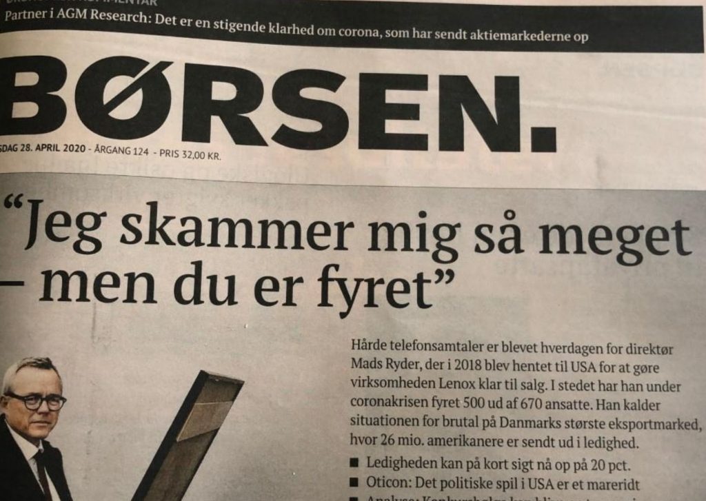 Du er fyret
