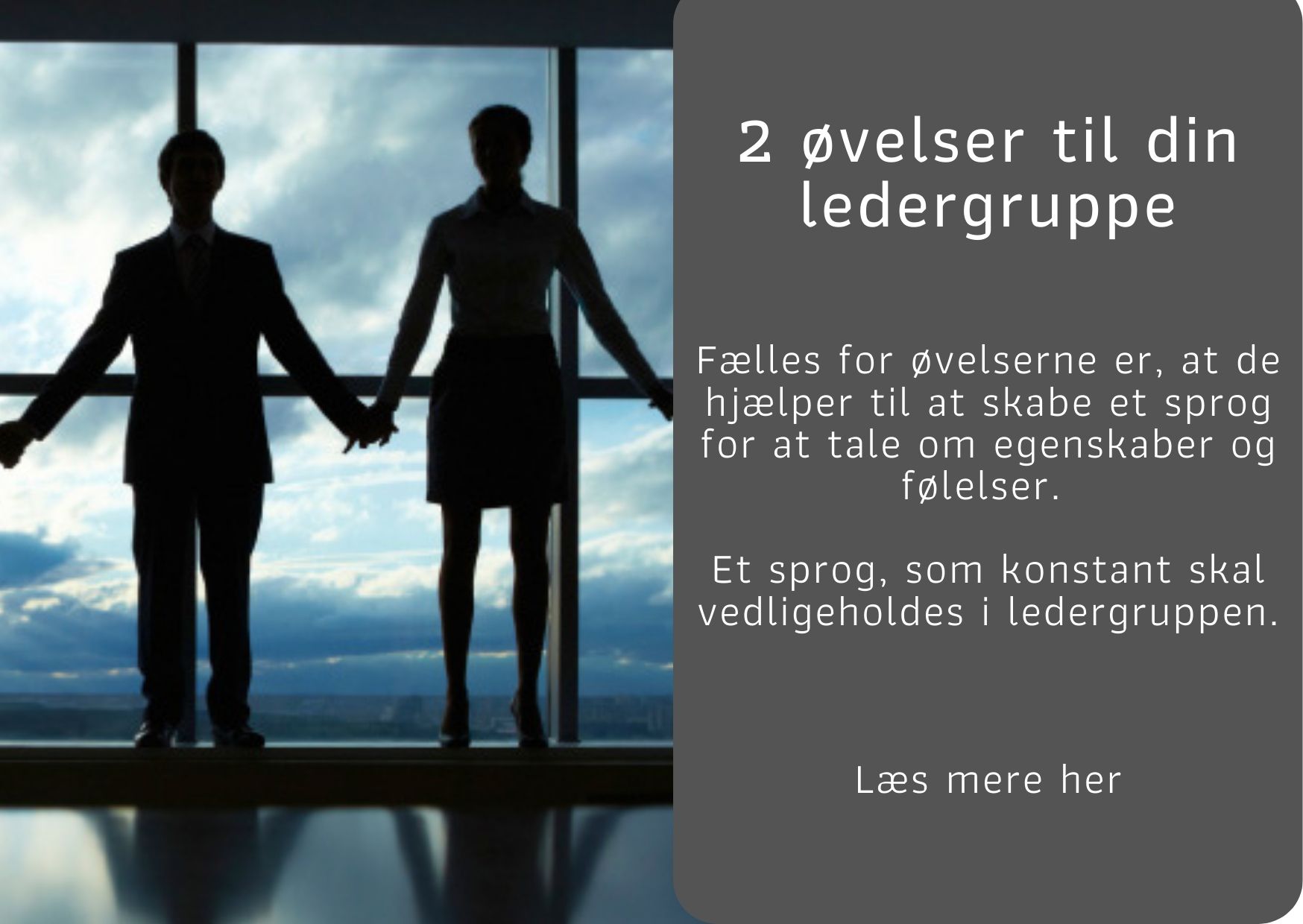 To øvelser til ledergruppen