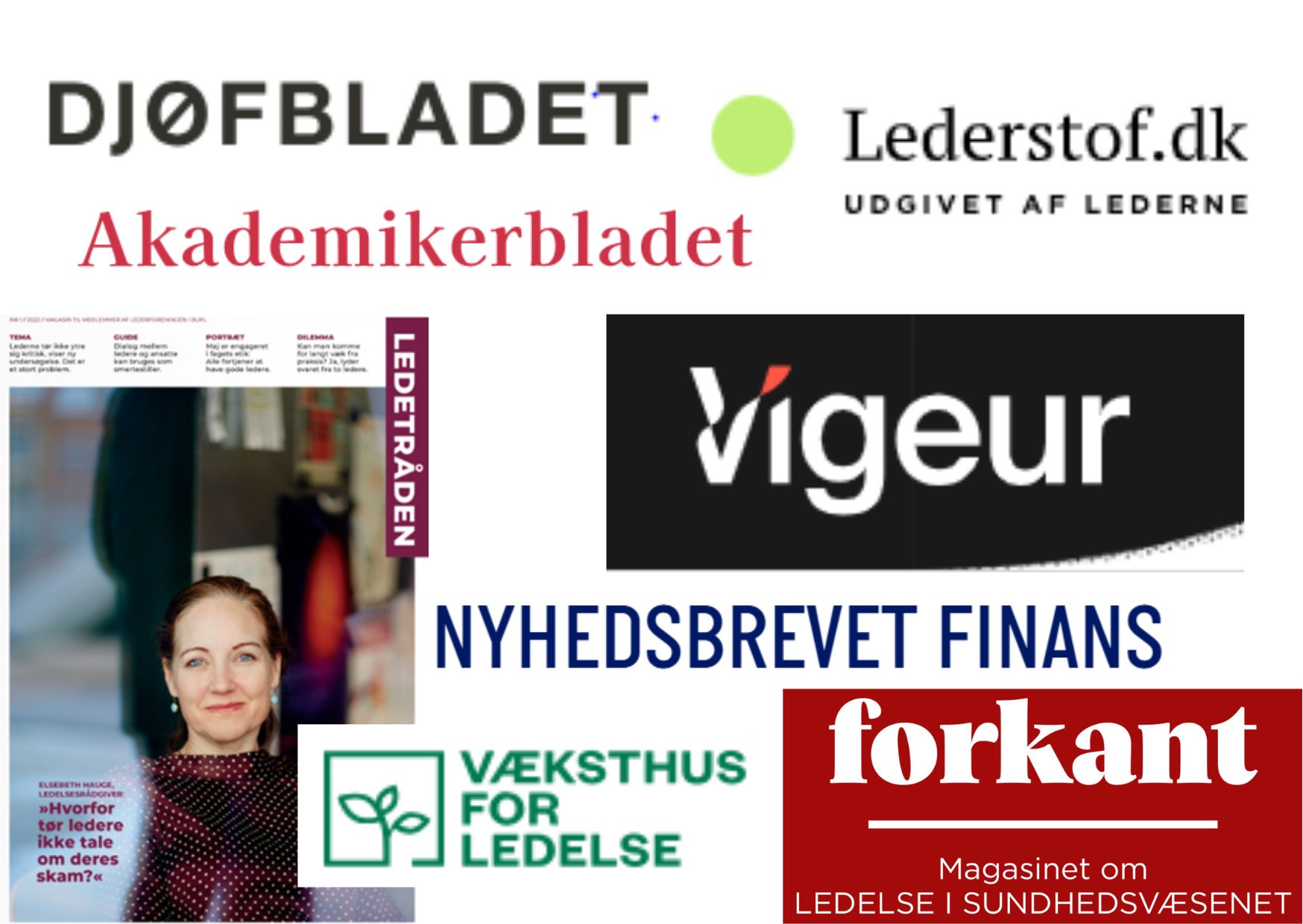 Artikler i fagblade om Elsebeth Hauge