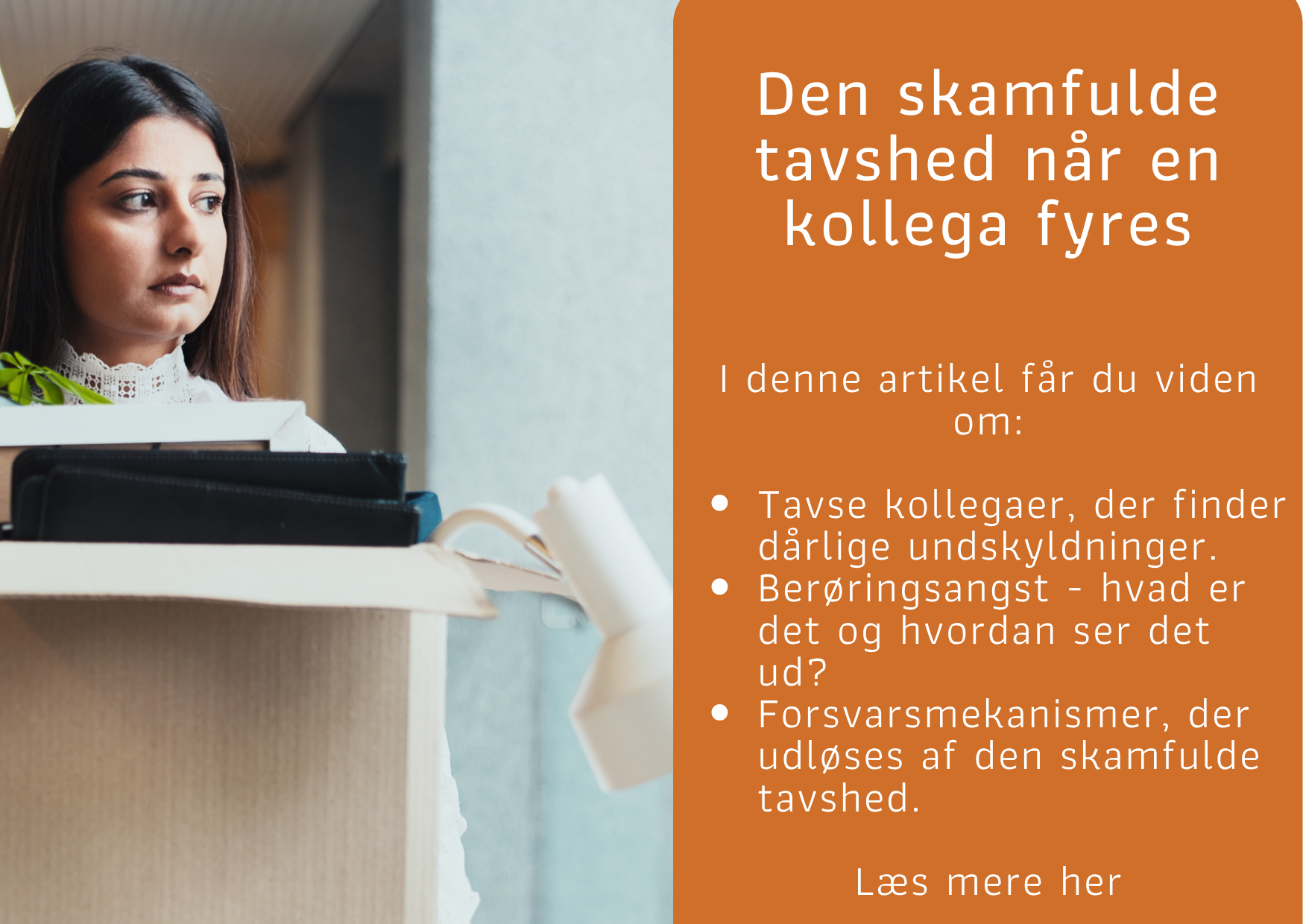 Tavshed når en kollega fyres